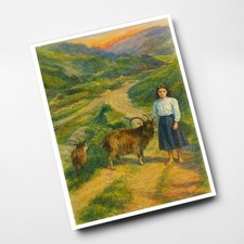 A6 PRINT - A Mountain Goat -