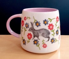 JOHN LEWIS HARE RABBIT BUNNY FLORAL SCATTER MUG FINE CHINA CUP