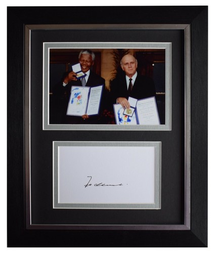 Klerk signed 10x8 - f.w.,