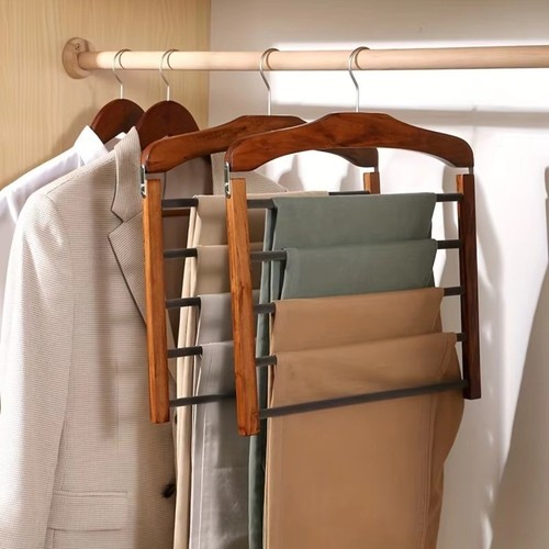 Layer pants hanger - 5-layer, wooden