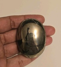 Golden Pyrite Crystal palm