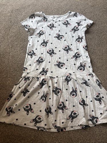 Girls grey rabbit print - girls,
