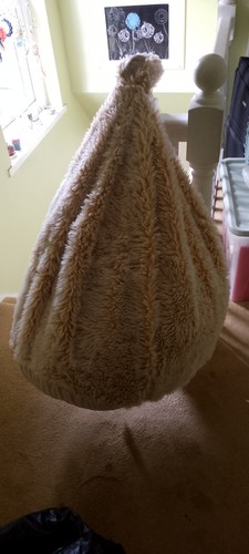Large faux fur bean bag - large, from