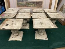 Job Lot 10 x Shabby Chic Cast Iron/ Steel Thistle Design Candlesticks Wedding