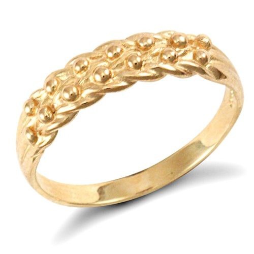 9ct gold keeper - 9ct, ring