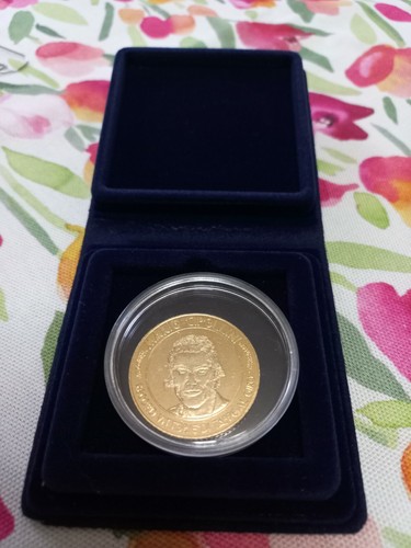 24k gold foil coin - coin., mario
