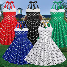 UK Kids Vintage Polka Dot 50's Party Girls Prom Dress Swing Dress 110-150cm NEW
