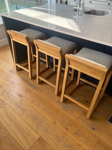 Habitat solid oak joe - oak, bar