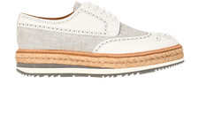 Prada Brogues Grey White