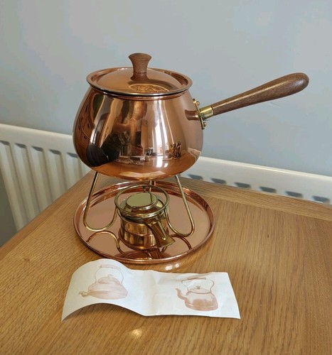 Vintage copper fondue - copper,