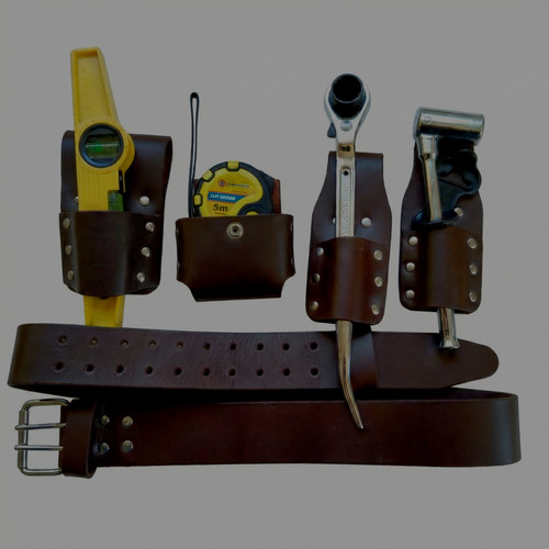 Leather scaffolding tools belt - leather,