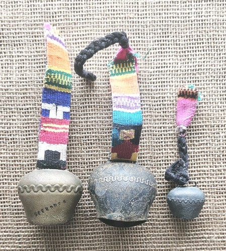 Vintage swiss cow bells hand - swiss,