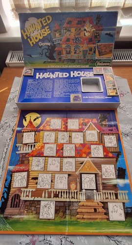 Vintage haunted house board - haunted,