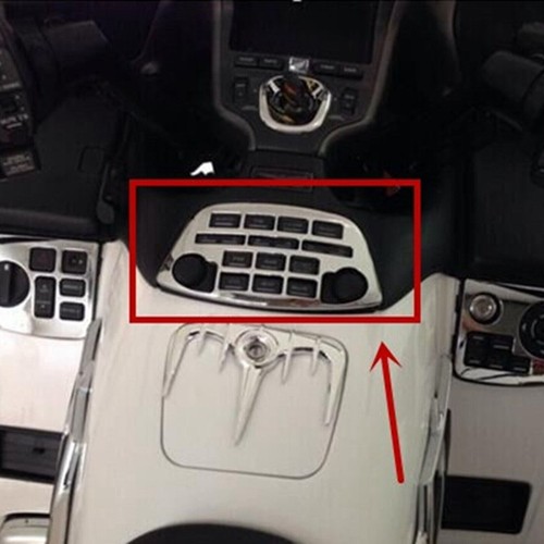 Chrome radio accent panel trim - radio,