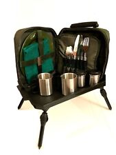 Fishing Folding Bivvy Table Cutlery set  Carp Coarse Camping Tackle 
