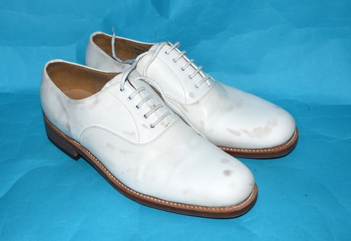Royal navy white leather - navy,