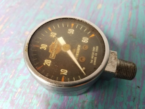 Shovelhead oil pressure gauge - oil,