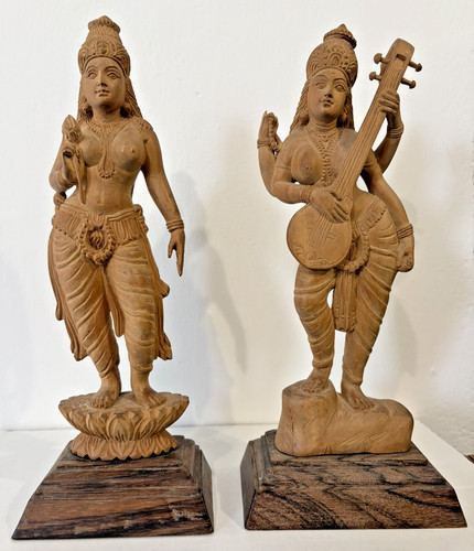 Vintage hand carved wood - hand, hindu