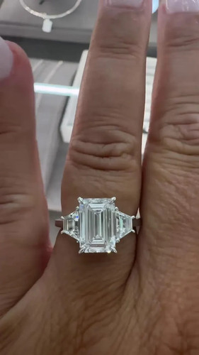 5ct emerald cut - emerald,