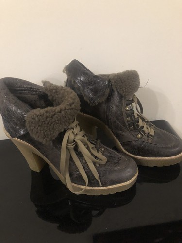 Ladies brown distressed look - brown,