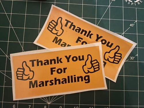 Thanks for marshalling - for,