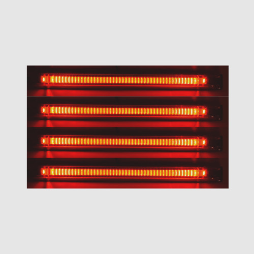 Red led perimeter - led, side
