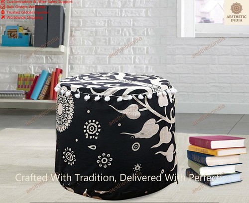 Hippie gypsy pouf ottoman - hippie,
