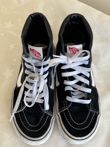 Vans sk8 black white high - black,