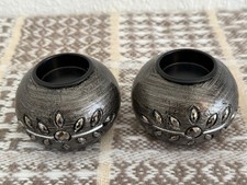 Set Of two Painted  Small Wood