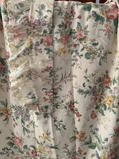 Vintage Marks & Spencer  St Michael Floral Cream Quilt Cover / Throw Appox 78” 