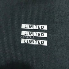 3x Silver LIMITED Small Black