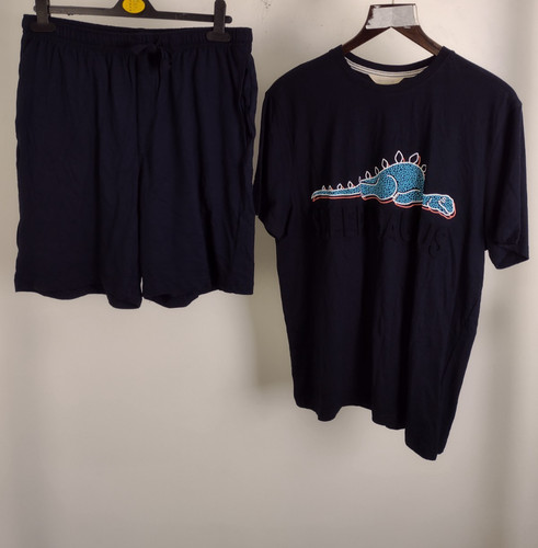 Men cotton 2pcs pyjama - men's,