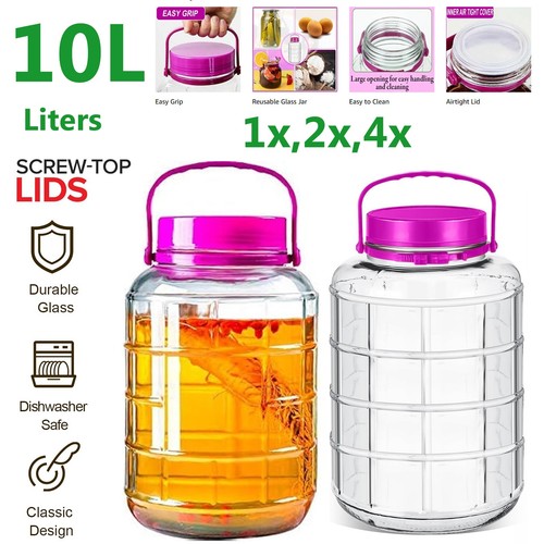 10l glass storage jar - 8l,