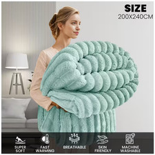 Extra Large Ribbed Throw
