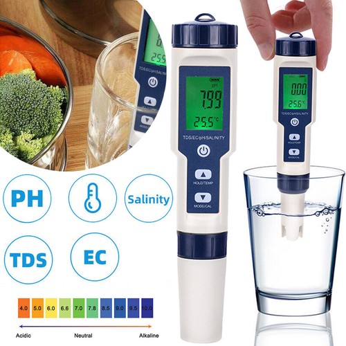 Tds ec salt - 5, ph/tds/ec/salt/temp