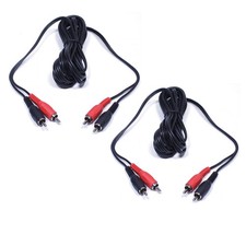 2x Screened 2x Male RCA Phono