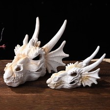 Dragon Head Skull Statue Fish