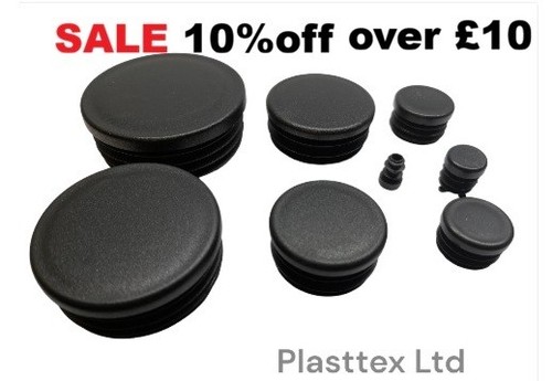 Round plastic black - plastic,