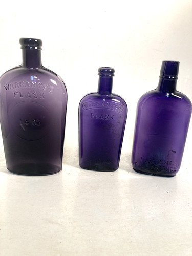 Vintage purple glass whiskey - vintage,