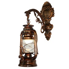 Vintage LED Wall Lamp Barn Lantern Retro Kerosene Wall Light European Antique St