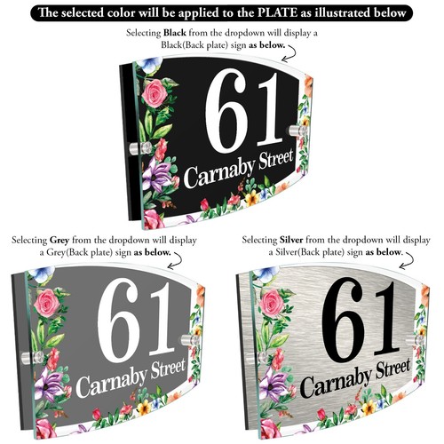 House number plaques - number,