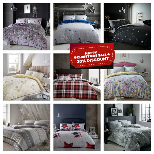 Flannelette duvet cover - flannelette,