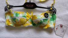FROST FRENCH FLOOZIE  SIZE  32A  SUNFLOWER PRINT BIKINI TOP  BNWT