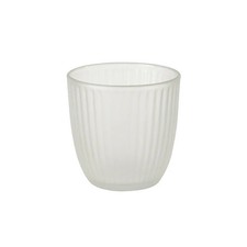 White Frosted Tumbler Glass