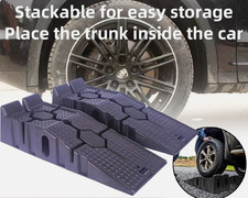 5 Ton Heavy Duty Pair Of Rubber Plastic Auto Vehicle Car Van Lifting Ramp Garage