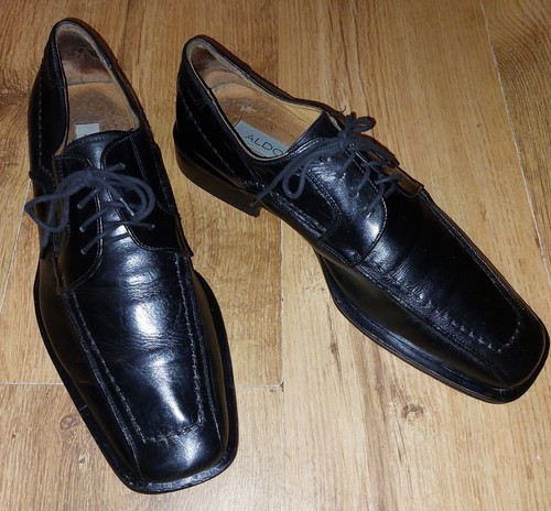 Aldo mens black leather - mens, derby