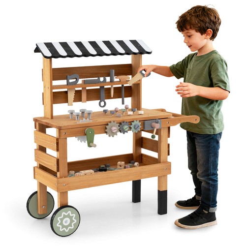 Wooden kids cart tool - 2-in-1,