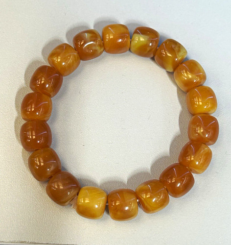 Baltic amber beaded stretch - ,