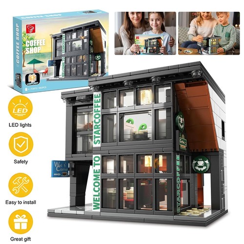 Building blocks set mini - building,