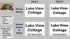House Name Bin Labels